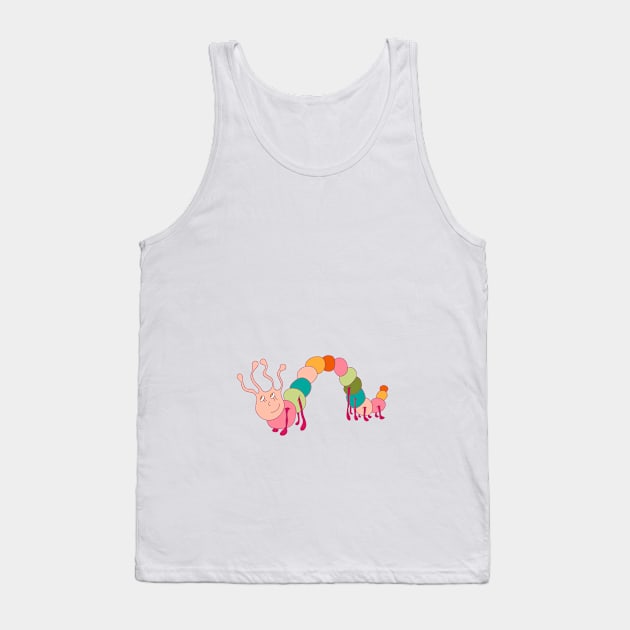 Fun caterpillar Tank Top by lisenok